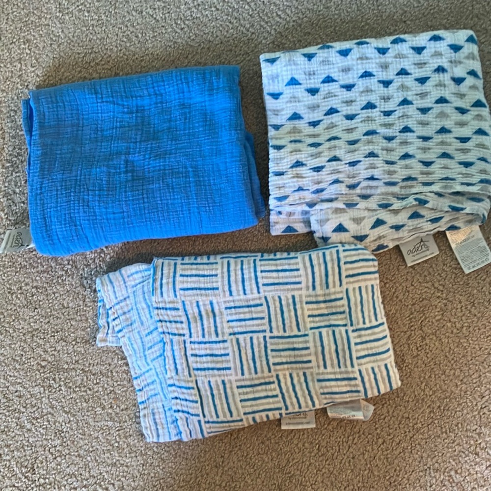 Swaddle Blanket Trio